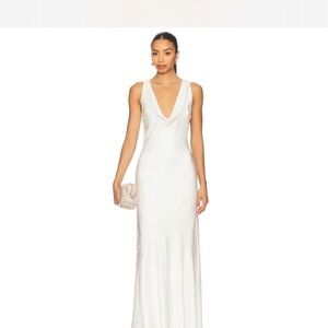 Elegant White Evening Gown